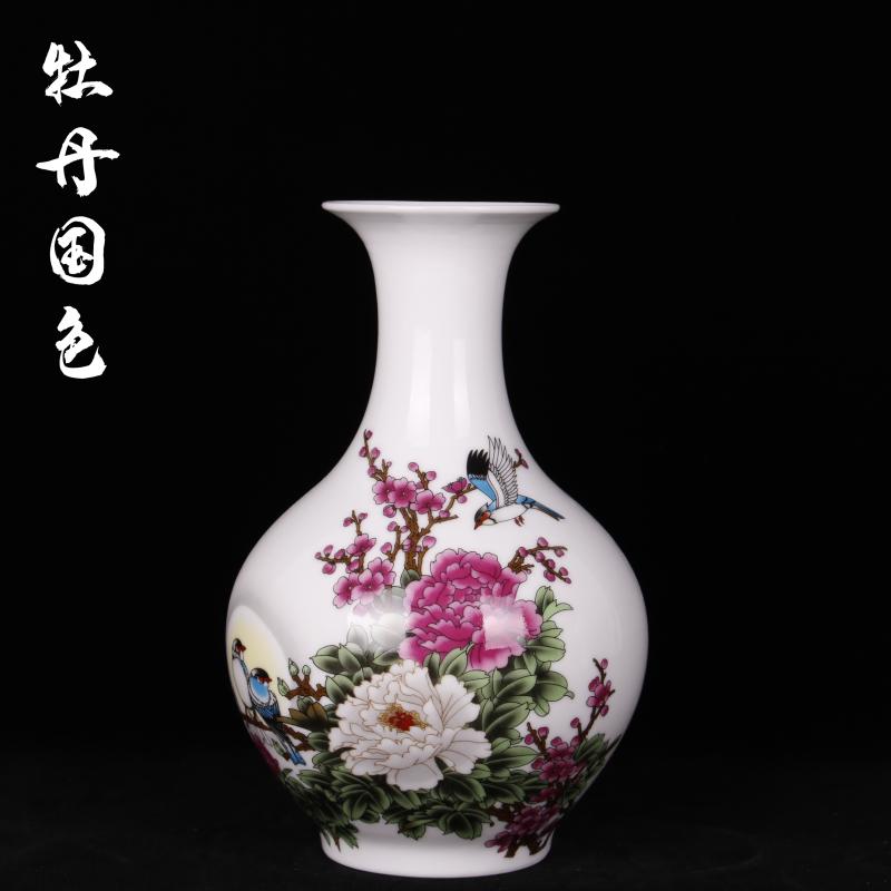 Jingdezhen of imitation the qing qianlong years of famille rose vase vase planting of new home sitting room adornment handicraft furnishing articles study