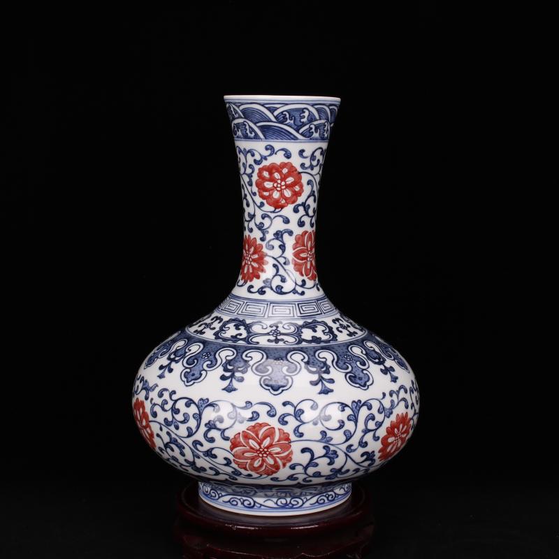 Jingdezhen blue and white youligong imitation qianlong all hand new Chinese style living room boutique household soft adornment company in furnishing articles