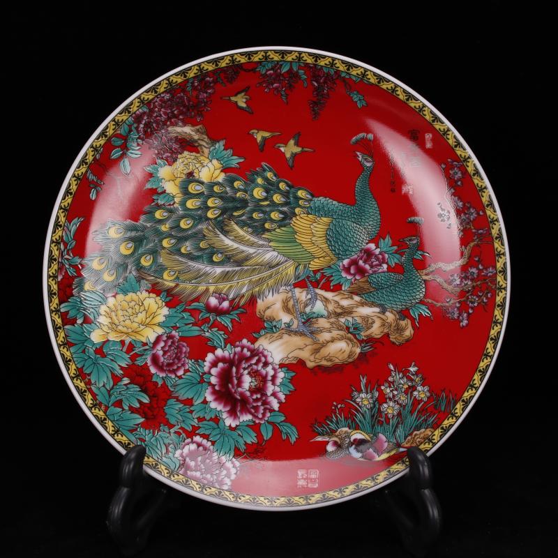 Archaize of jingdezhen porcelain the qing qianlong designs of Snow White porcelain dish the multi-ethnic Chinese style restoring ancient ways household adornment furnishing articles