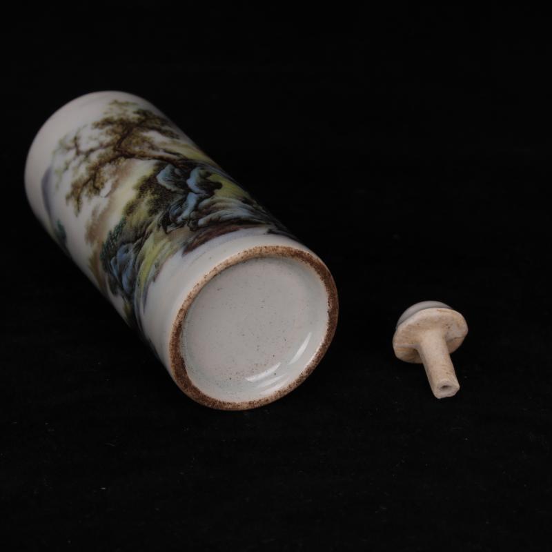 Jingdezhen archaize play jade antique old porcelain mini snuff bottle the study ancient frame to collect small place