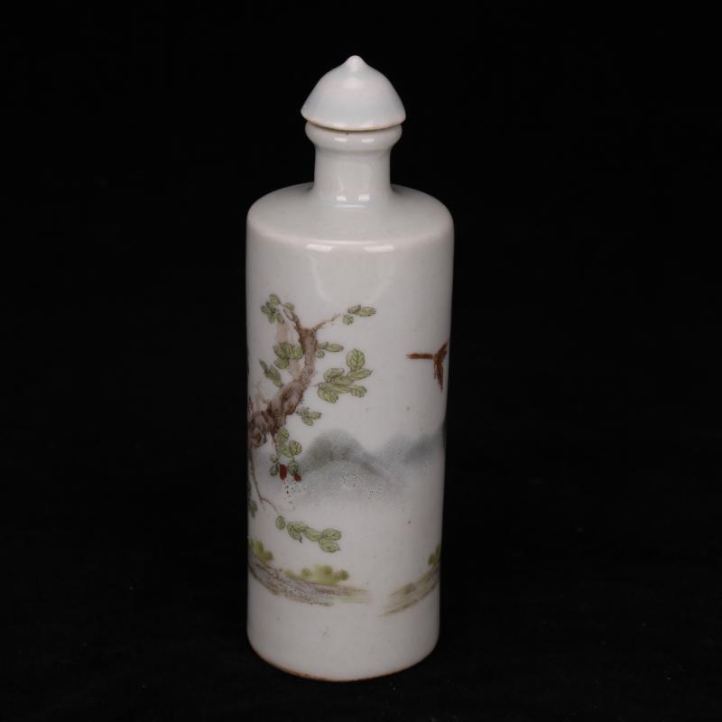 Jingdezhen archaize play jade antique old porcelain mini snuff bottle the study ancient frame to collect small place