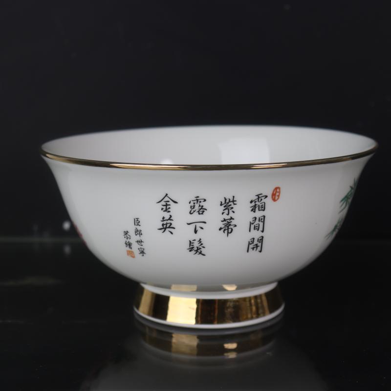 Antique crafts porcelain com.lowagie.text.paragraph 6 inch the qing qianlong fuels the pastel rainbow such use household decorative pattern Chinese penjing collection