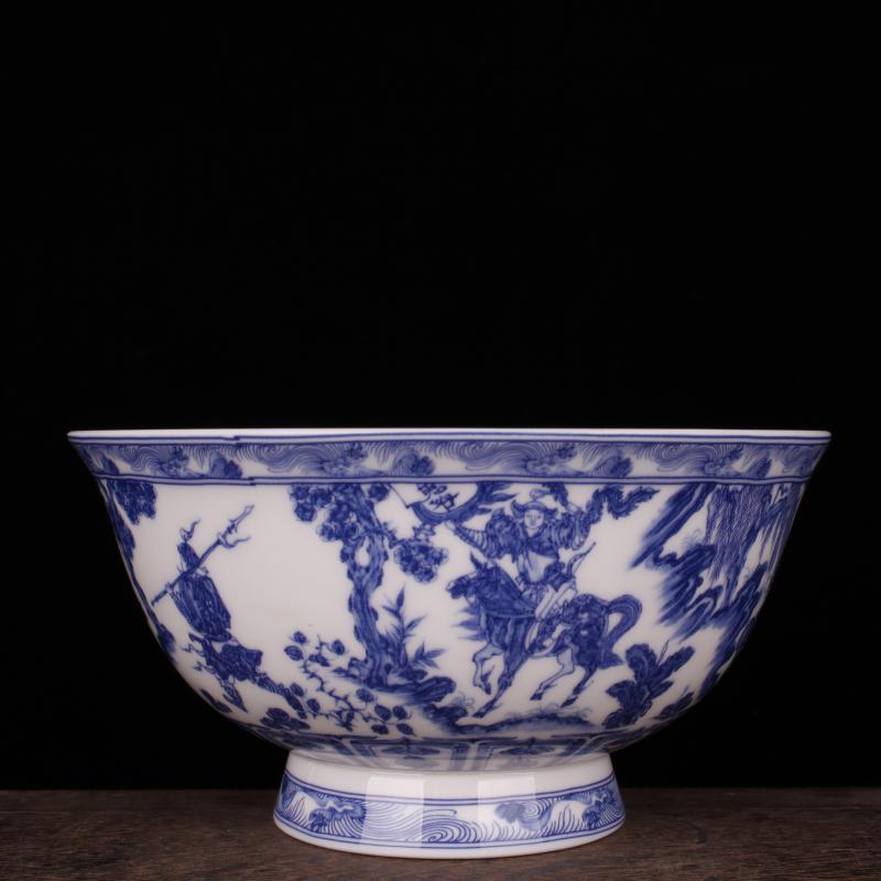 The Bucket color kirin bowl of blue and white guiguzi imitation qianlong classic soft adornment art porcelain, Chinese wind bowls furnishing articles