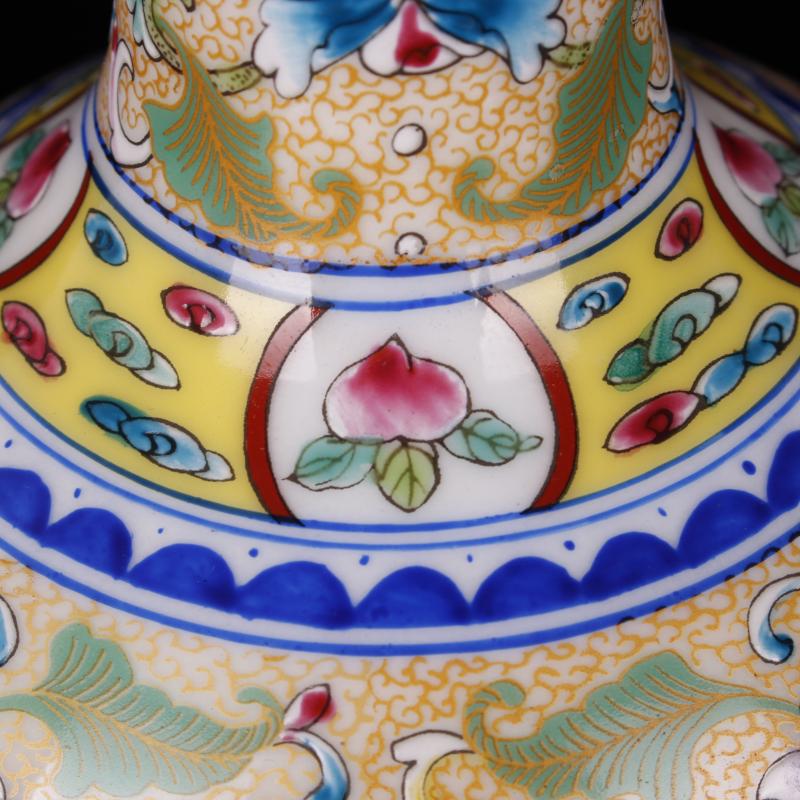 The see colour enamel jingdezhen qianlong tree to watch The king of porcelain bottles sitting room of Chinese style furniture decorative antique furnishing articles