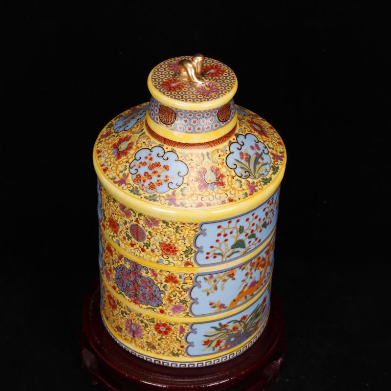 Jingdezhen archaize colored enamel porcelain the qing yongzheng com.lowagie.text.paragraph Chinese antique antique crafts vase archaize home outfit