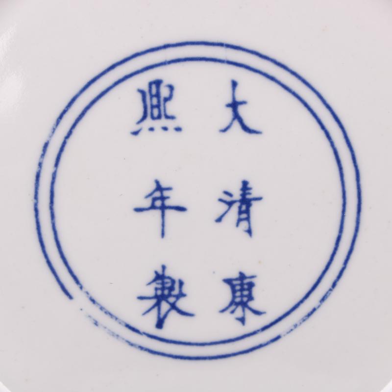 Jingdezhen imitation model of the reign of emperor kangxi enamel vase vintage Chinese style household furnishing articles antique antique collection