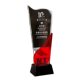 Personalized Red K9 Crystal Trophy Custom-Made Irregular-Shaped Annual Meeting Outstanding Employee Award Gift Creative Engraved Trophy