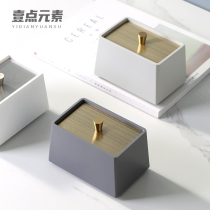 Nordic minimalist floss box containing upscale cotton sign box toothpick box Home individuality creative fashion light lavish toothpick holder