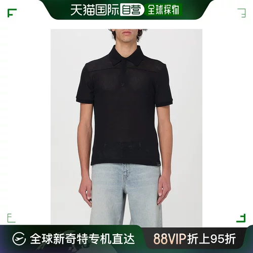 Гонконг прямая почтовая почта Men Courrèges Polo рубашка 124JPO025JS0069
