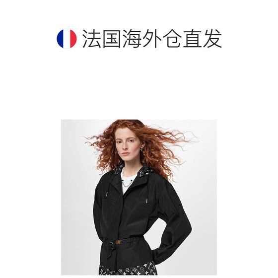 欧洲直邮路易威登(LouisVuitton)短款连帽派克大衣