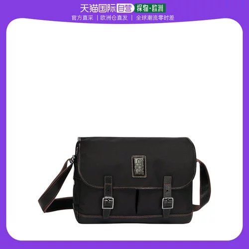 Европейская прямая почтовая рассылка LONGCHAMP Longchamp мужская кожаная сумка через плечо с контрастной строчкой на одно плечо повседневная мужская сумка для поездок на работу