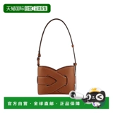 Европейская прямая почтовая рассылка Polene 23 Новая узла леди коньяк переплетается гладкая сумка для плеча телячьей кожи