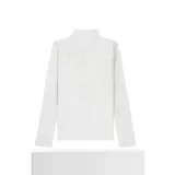 Белый удерживающий тепло комфортный лонгслив с молнией, куртка, Гонконг