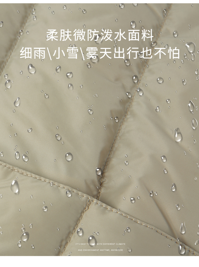 高梵 女士 90白鸭绒 时尚轻薄羽绒马甲 图6