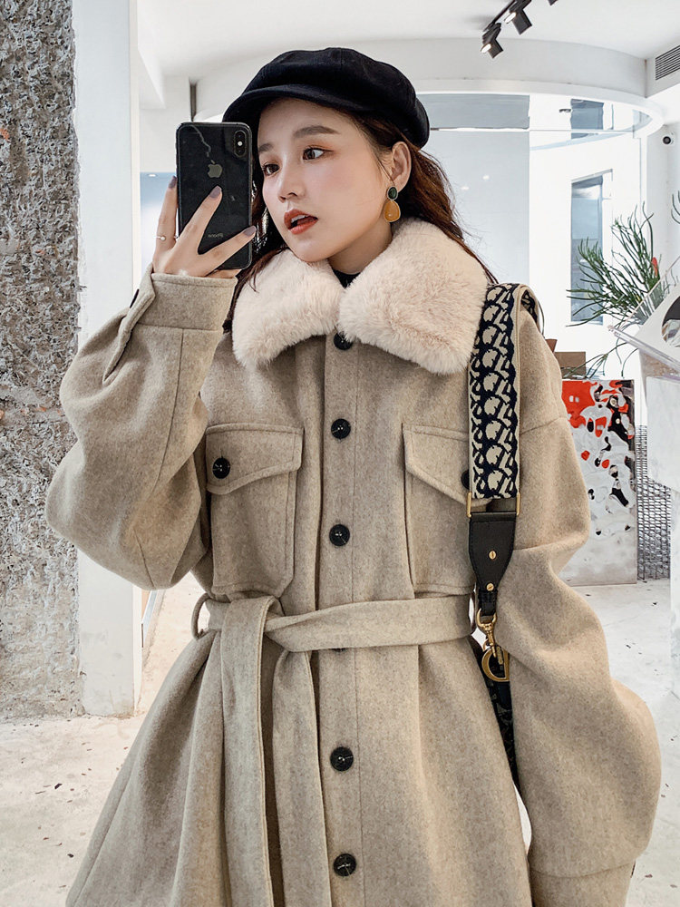 Cotton clothes women's Ins port Wind winter 2022 new students Han version loose 100 lap waitmore cotton clot fur coats