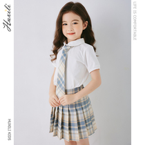 2021 Summer Dress New Girls Academy Wind Suit Jk Uniform Skirt Children Summer Skirts for primary school students