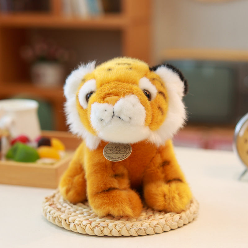 Simulation little tiger doll tiger mascot doll baby New Year gift zodiac tiger doll plush toy