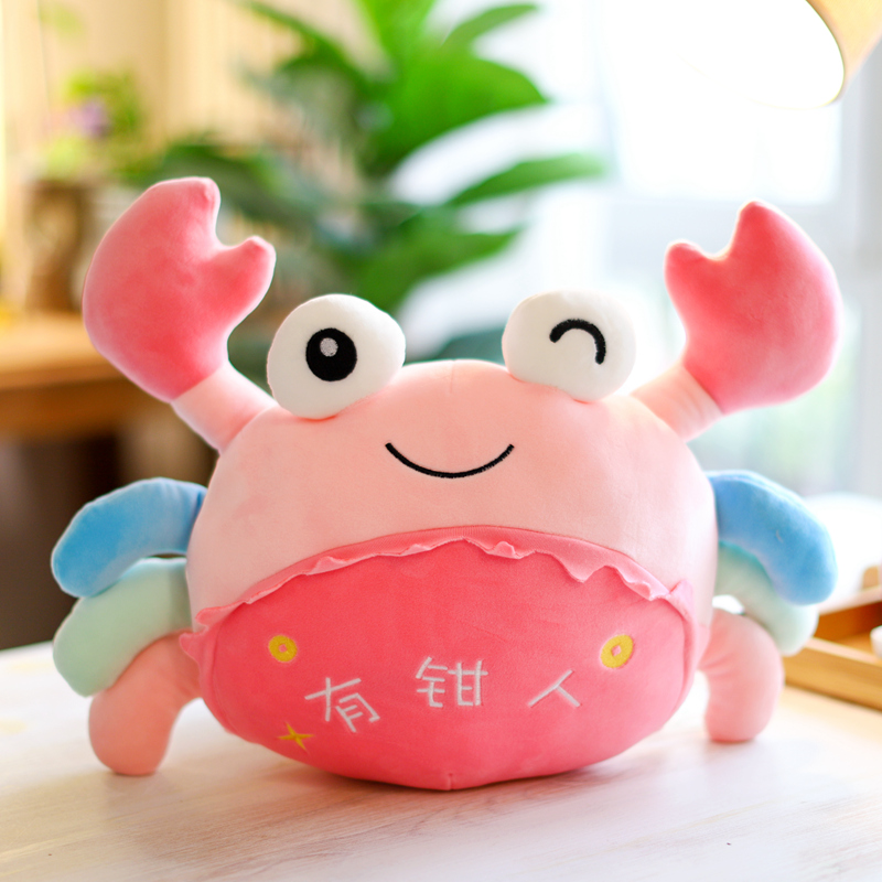Cute crab paparazzi big brake crab wool suede toy Pillow Marine Zoo Fish with fitter Creative Gifts