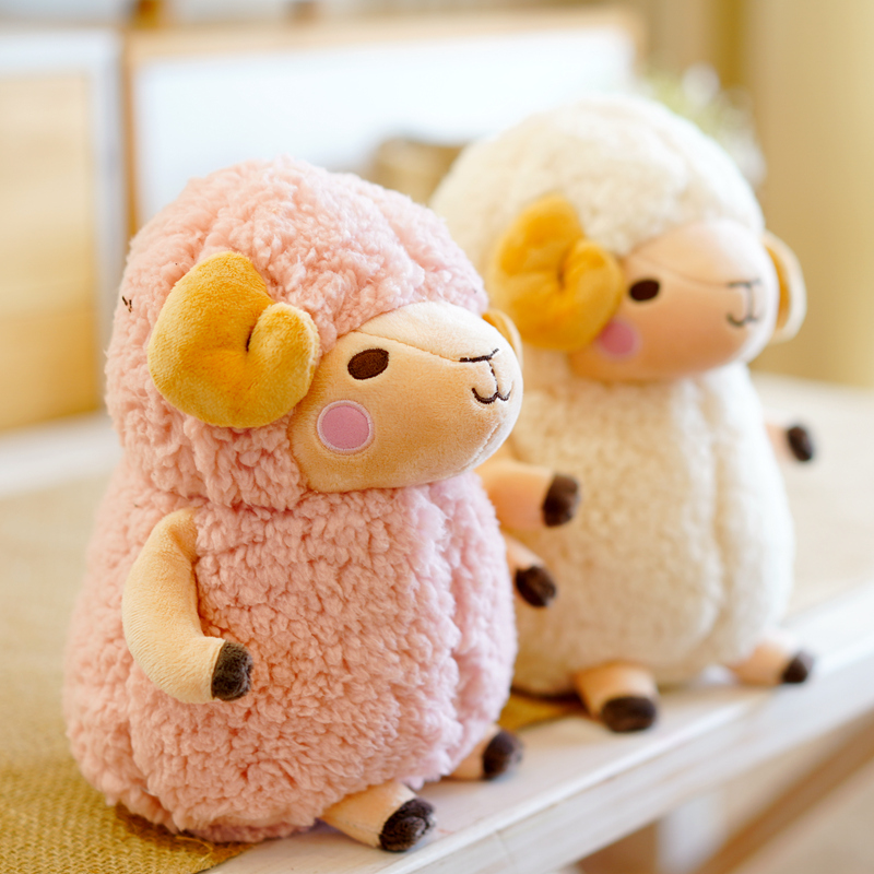 Cute Sheep Paparazzi Little Cashmere Toy Cartoon Goat Goat Doll Cloth Doll Cute Birthday Gift to Girls