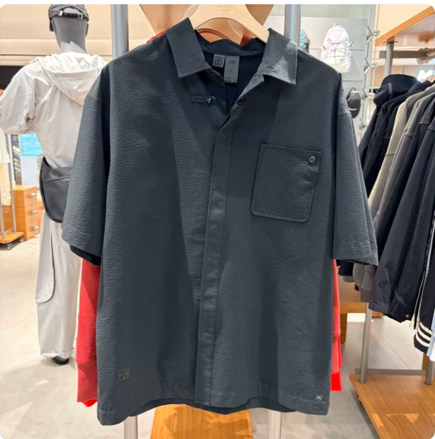 China Li-Ning X Jackie Chan Kung Fu Collaboration Unisex Sports Loose Casual Short Sleeve Shirt Ashw033