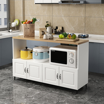 Home Kitchen Shelve With Cabinet Ground Floor Multilayer Microwave Oven Oven Baking Table Containing Vegetable Table Cooking Table