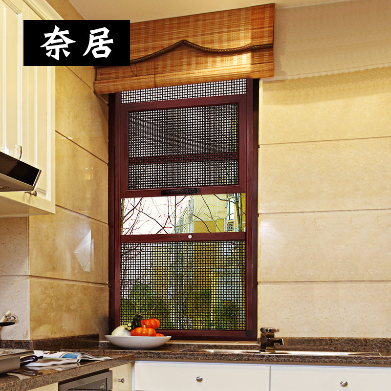 Gold Steel Mesh Screen Window Invisible Mosquito Protection Window Screen Diamond Mesh Three Push-pull Aluminum Alloy Doors And Windows Customized Sand Windows