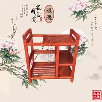  Mahogany boutique furniture Myanmar rosewood tea cabinet Big fruit rosewood with armrest tea making small tea table storage rack