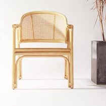 Gui Vatican adult childrens leisure rattan chair idyllic balcony living room natural handmade Real rattan primary color armrest back chair