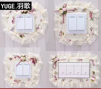 Переключатель, защитный чехол на стену для гостиной, световая панель, кружевное платье, простой и элегантный дизайн