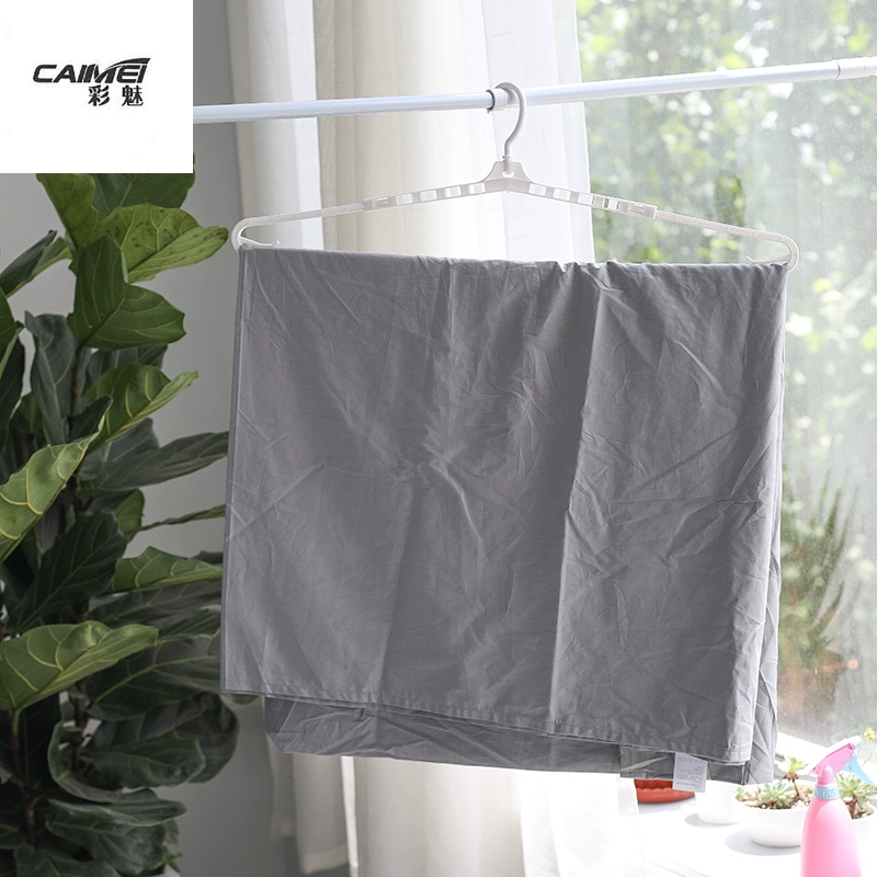 Khăn trải giường có thể thu vào dài, giá treo khăn lớn, móc treo quần áo, móc treo ướt và khô - Hệ thống giá giặt