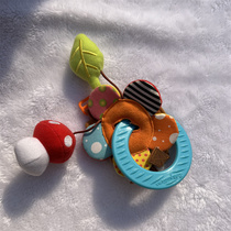 Clearance Belgian Lili Pudding Flower Mushroom Rattle Car Hanging Hand Grab Nibble Puzzle Soothing Velcro Toy