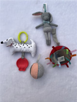 Foreign trade from the UK MP comfort series fabric puppy rabbit sandbag rattle ball safety mirror teether baby gift