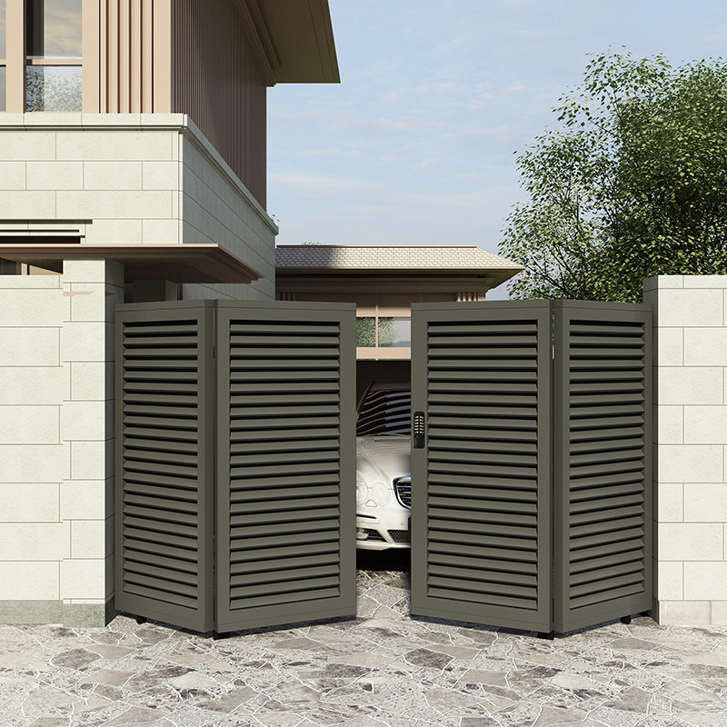 Villa Stainless Steel Custom Patio Door Garage Electric Translation Gate Villa Garden Open Doors Entrance Passbook Fold Doors