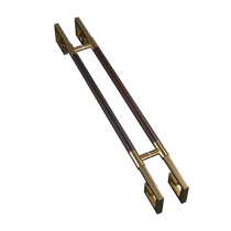 Stainless steel back word large handle gold rose gold glass door handle hotel club shop large handle universal