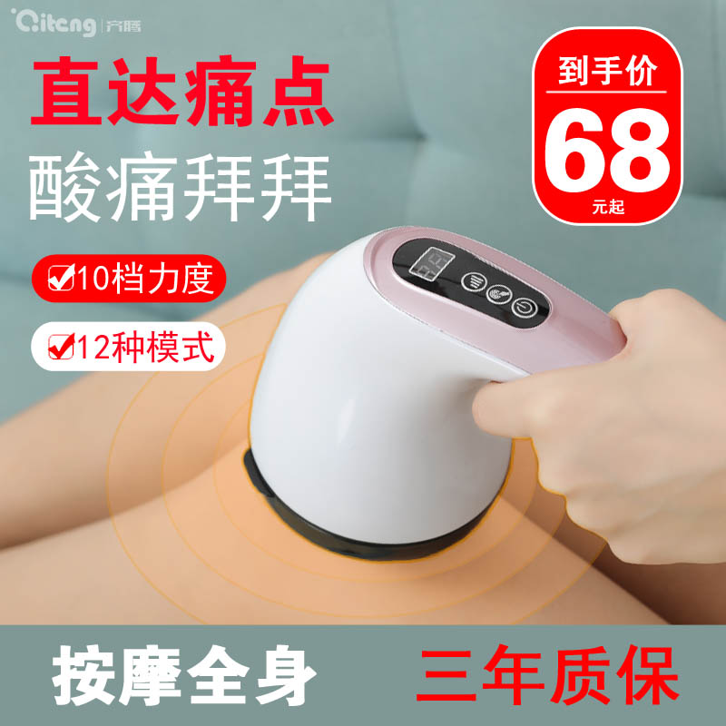 Zitten Dolphin Massager Neck Waist Shoulder Electric Handheld Vibration Multifunctional Full Body Massage Stick Hammer