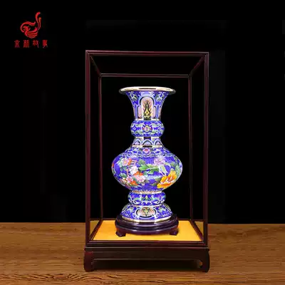 New Beijing handicrafts cloisonne vases, bronze tires, silk enamel living room, give foreigners Chinese gifts