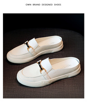 Net red half slippers 42 shoes drag female summer half pack explosive exquisite this year popular good-looking sandals Korean style