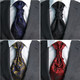 Men's Tie Wedding Groom Dinner Meeting Suit Gentleman's Dress British Style Burgundy Imitation Silk Hong Kong Knot