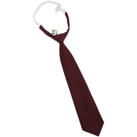 Tie women's short solid color student style knot-free niche uniform shirt Japanese black and gray ins small tie