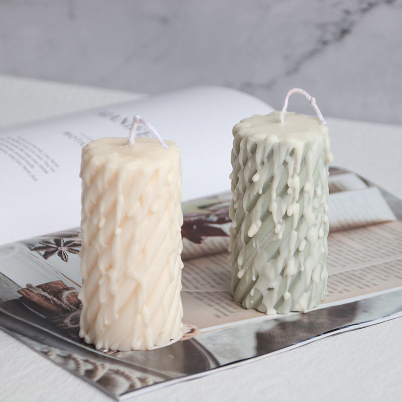 Beauty Mule DIY Rain Snow Candle Acrylic Mold Diy Craft Candle Creative Spin Thread Christmas Candle