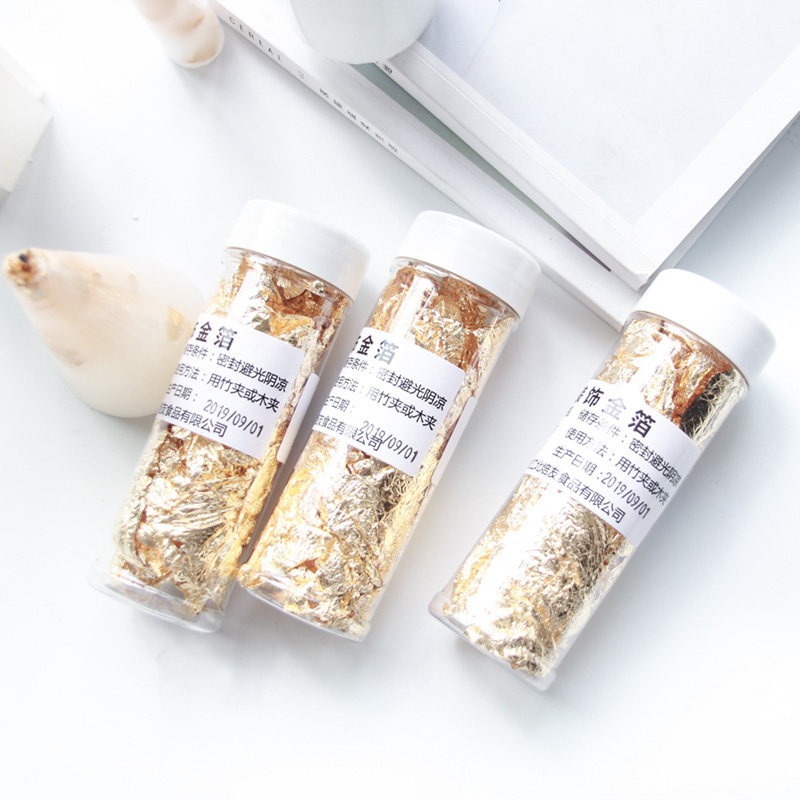 Mei Muer Korean-style diy Jane European home scented candle jelly wax decorative material canned gold foil paper 2g