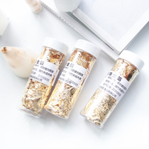 Beauty Body Han Style Diy Brief Home Fragrance Candle Jelly Wax Decorative material canned gold foil paper 2 gr