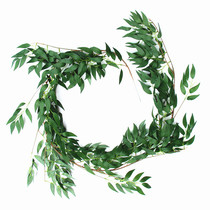 New high simulation wedding wicker fake flower green plant arch set vine leaves winding rattan branches home decoration plant