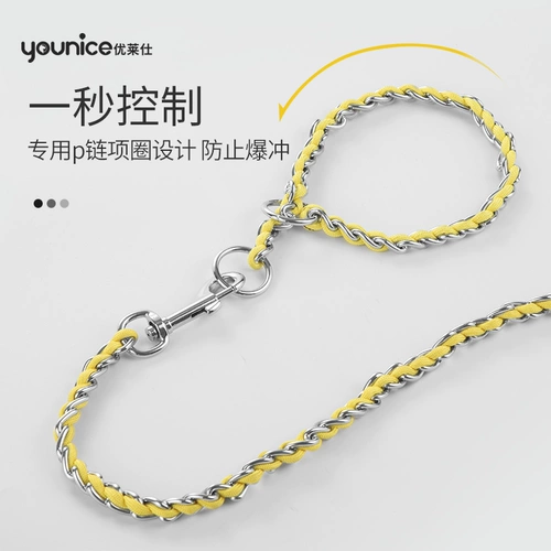 Dog Traction Dog P Взрыв Взрыв -Взрыв -защищен в нержавеющей стали воротник маленький большой собачий фонд Mao P Цепный кольцо для вымывания железной собаки.