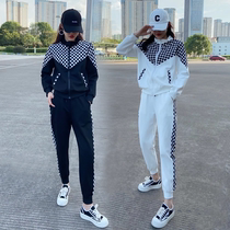 Eurosport Casual Fashion Suit Women Spring 2022 New Ocean Gas Fried Street Pops Loose Collage Two Sets