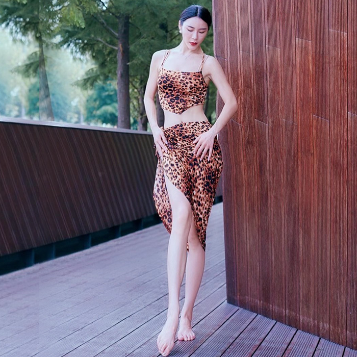 Yuemeng Fenglu belly dance suit summer hip sexy BAO WEN slim suit oriental dance beginner training suit