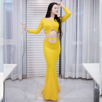 Yuemeng Fenglu belly dance 2020 Spring new slim fishtail dress Performance suit suit Group suit Practice suit
