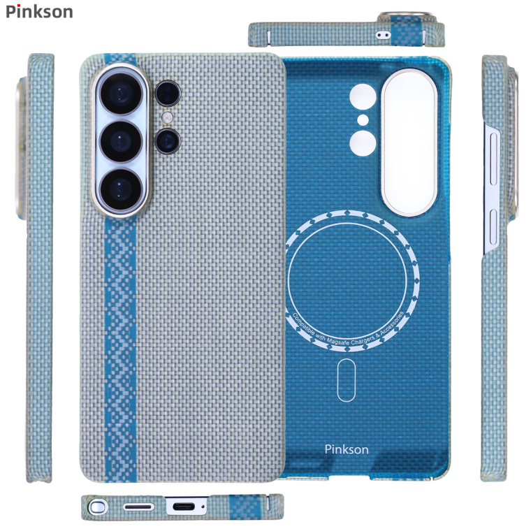 Woven Nomex Vectran Blue Stripe Samsung Phone Case