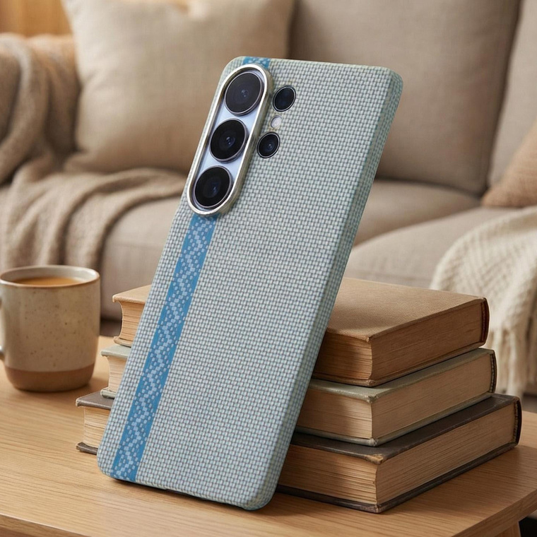 Woven Nomex Vectran Blue Stripe Samsung Phone Case