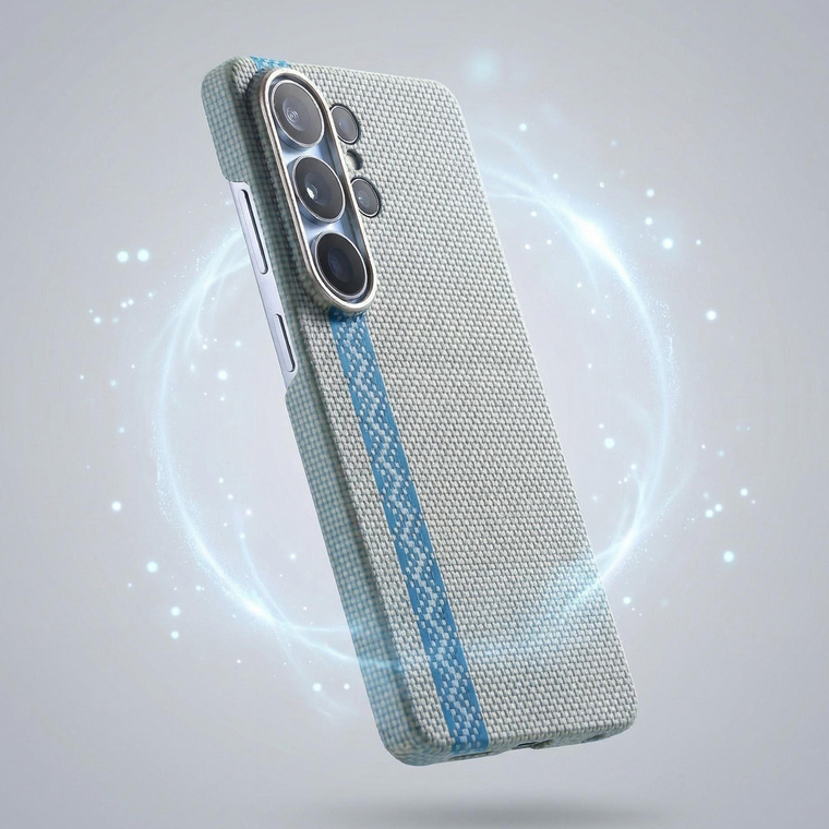 Woven Nomex Vectran Blue Stripe Samsung Phone Case
